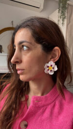 Pendientes Flor de Jara tamaño real - Imagen 5