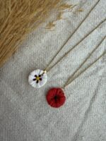 Colgante flor de jara o amapola