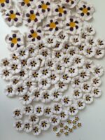 Pendientes Flor de Jara tamaño real - Imagen 3